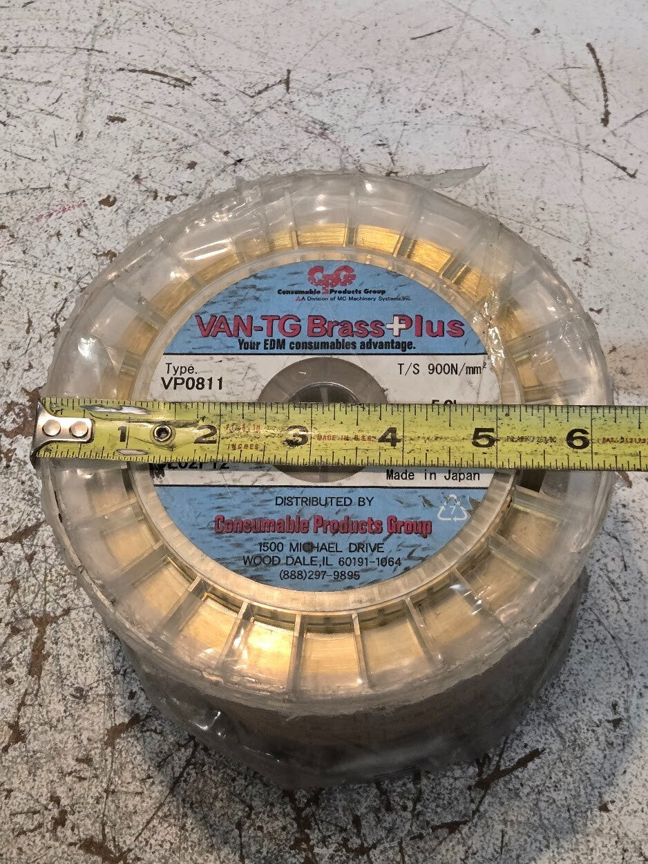 VAN-TG Brass Plus Wire VP0811 | 0.2mm Diameter | 5kg | T/S 900N/mm^2 | 5L02F12