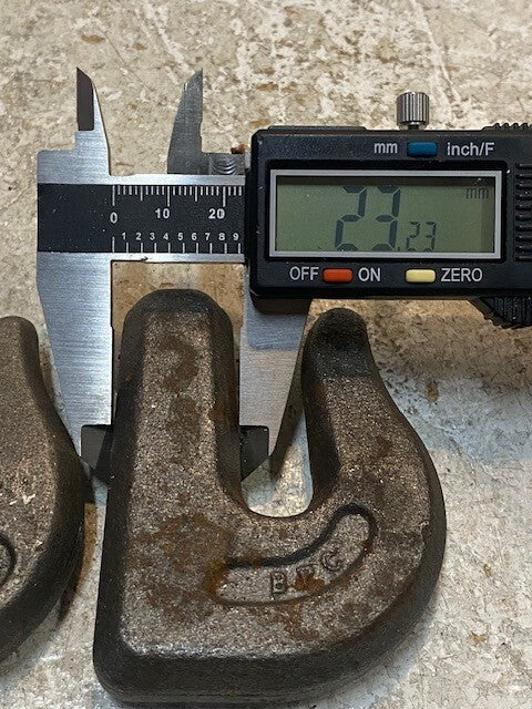 2 Quantity of BPC G7 B/A 3/8" Forged Weld On Grab Chain Hooks (2 Quantity)
