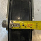 Heavy Duty Spring Loaded Gate Caster 6" Rubber on Cast Iron Wheel 150x50