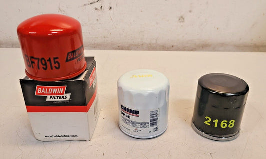 3 Quantity of Mix Baldwin Champ & Other Oil Filters BF7915 | PH48 | 2168 (3 Qty)