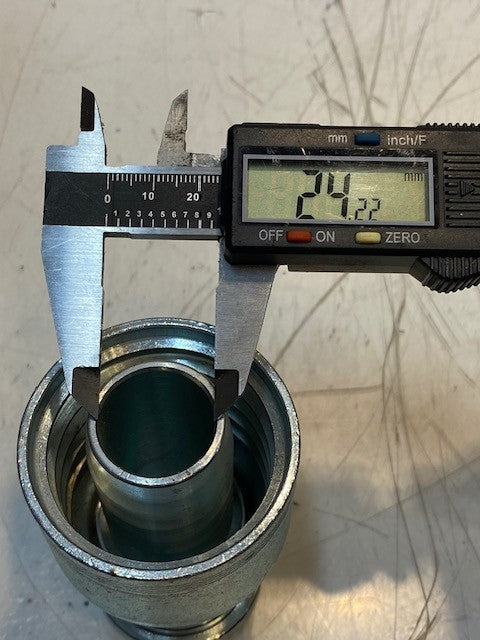 Hydraulic Hose Crimp Fitting 20-20FL | 24mm ID 62mm OD