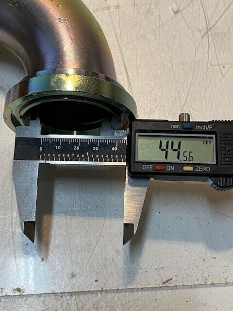2 Qty of Hydraulic Split Flange 90 Degree Elbow Fittings 6" H 45mm ID (2 Qty)
