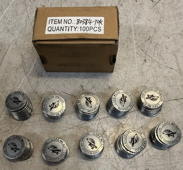 Box Of 100 Lake Mead National Recreation Area Collectible Tokens Souvenirs
