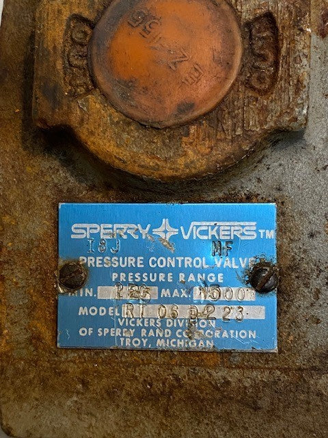 Sperry Vickers RT 06B223 Pressure Control Valve