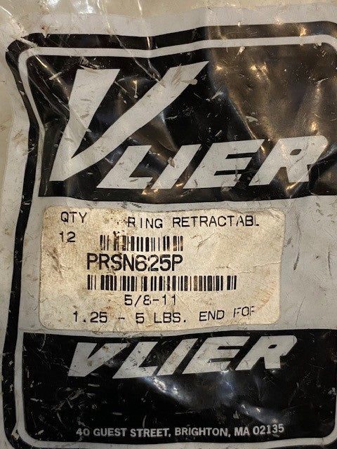 Bag of 12 Vlier PRSN625P Ring Retractables 5/8"-11 Thread Size 1.25 - 5 lbs.