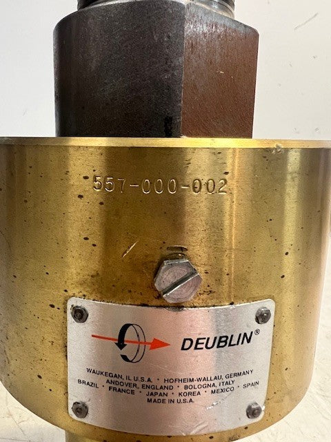 DEUBLIN Self-Supported Monoflow Rotary Union Left Hand Threaded 557-000-002