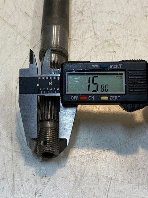 Rear Axle Shaft 24-1/2" Long 16mm End 25mm Main Shaft 20mm End 24-Spline