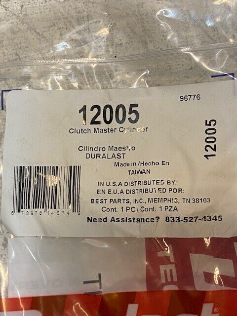 3 Quantity of Duralast 12005 Clutch Master Cylinders M15 (3 Quantity)