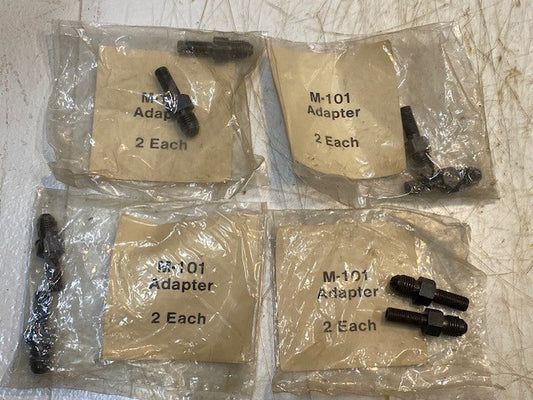 8 Quantity of M-101 Adapters Straight Bulkhead Fittings Male to Female (8 Qty)
