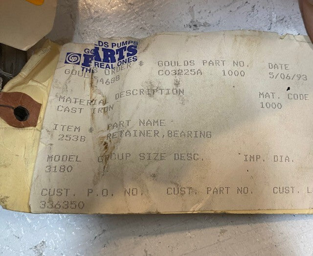 10-Bolt Retainer Bearing 3180 Export Pump 200055 | 11006108 | C03225A-1000