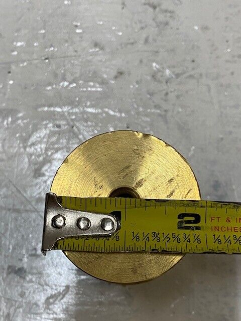 Brass Fire Hose Rack Nozzle No Thread Connection 55mm Top OD 10mm ID 49mm Bottom