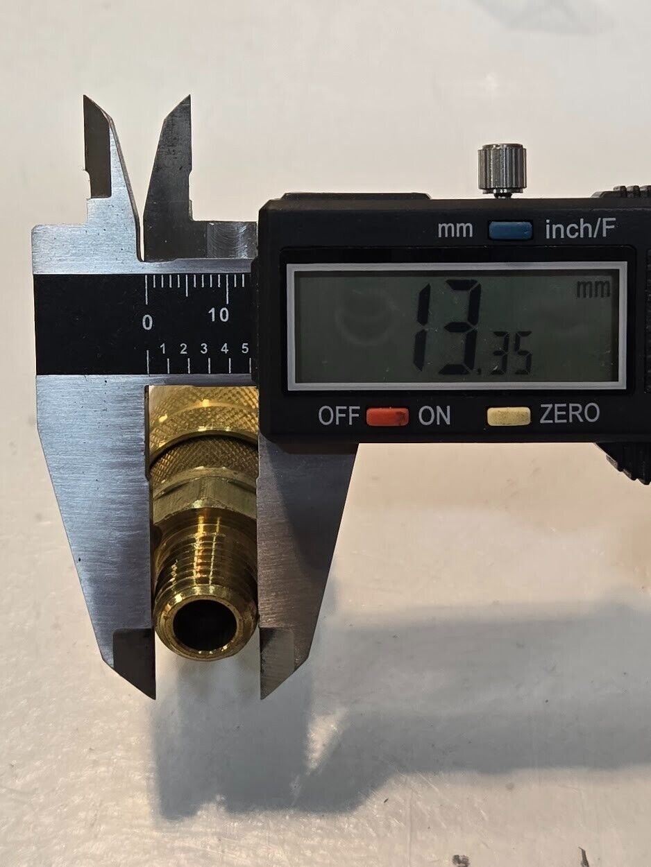 9 Quantity of 1/4" Milton Kwik Change M Style Couplings 1/4" MNPT Brass (9 Qty)