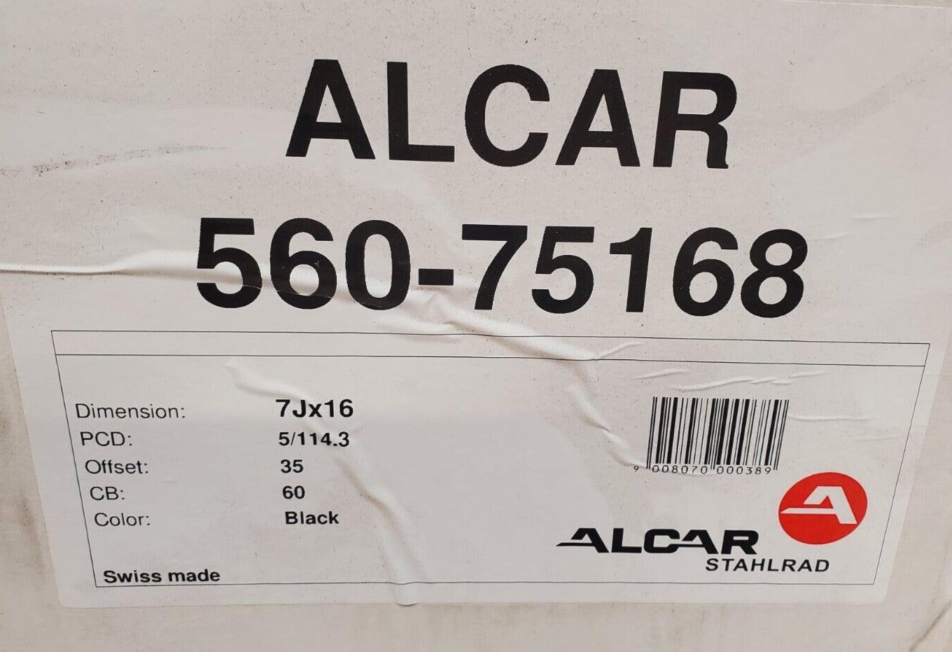 Alcar Steel Rim 560-75168 | 96830 | 7JX16H2 | ET35 | 51-19 | PCD 5/114.3