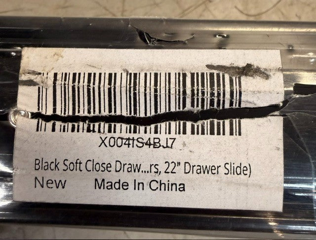 4 Count HBL Heavy Duty Soft-Close Ball Bearing Drawer Slides 22in X004ISBJ7