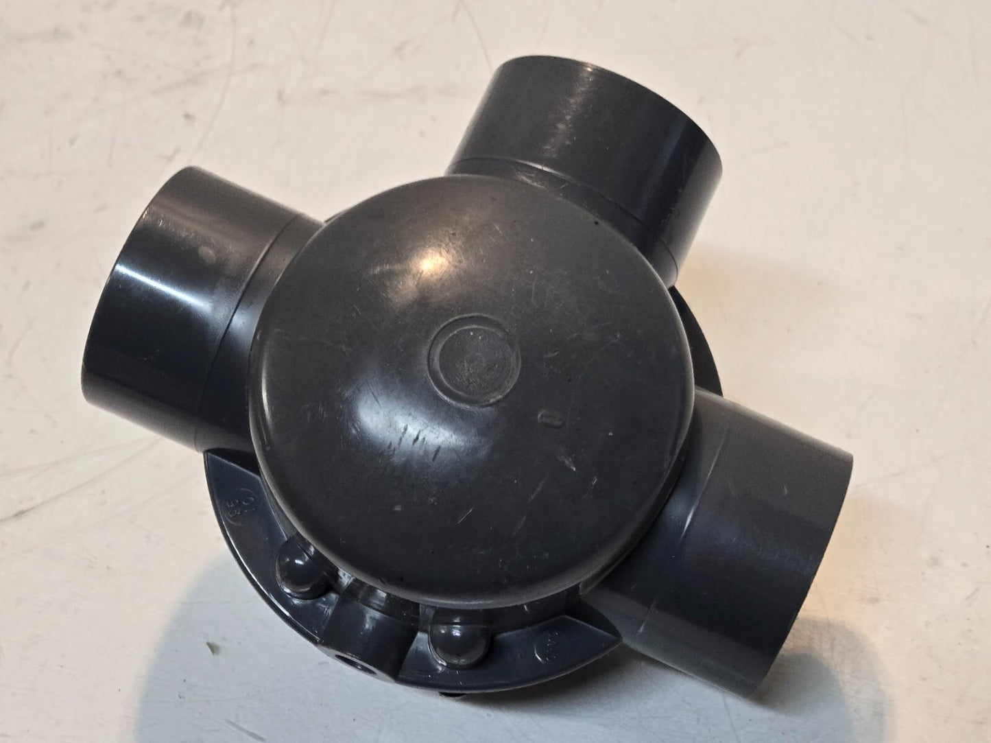 CPVC 3-Way Diverter Valve for 2" Pipe | Missing Handle See Pictures