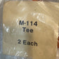 12 Quantity of M-114 Tees Hydraulic Tee Fittings 2 Male 1 Female Ends (12 Qty)