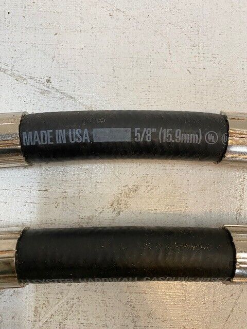 2 Quantity of Flex-ing FLEX-HW-1 Flexsteel Hardwall Gasoline Hoses 5/8" (2 Qty)