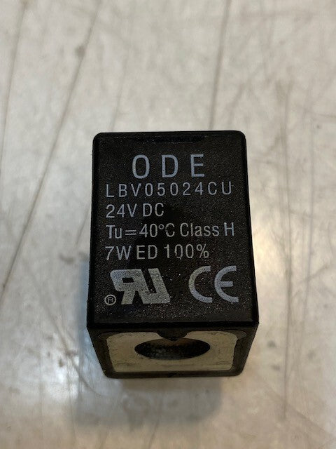 ODE Solenoid Valve Coil LBV05024CU | 24VDC | Tu = 40 Deg | Class H | 7W1 ED 100%