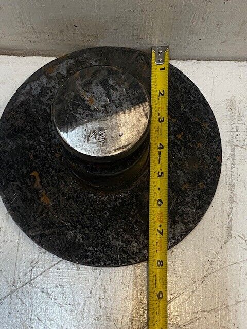 Forged Trailer King Pin Bolster Plate 8" OD 4-1/2" Tall