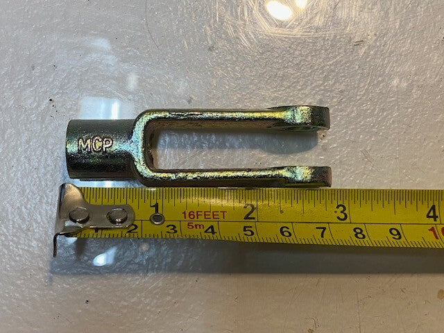 12 Quantity of MCP Clevis Yoke Ends w/ Rod & Pin 2-7/8" Long 7/8" Wide (12 Qty)