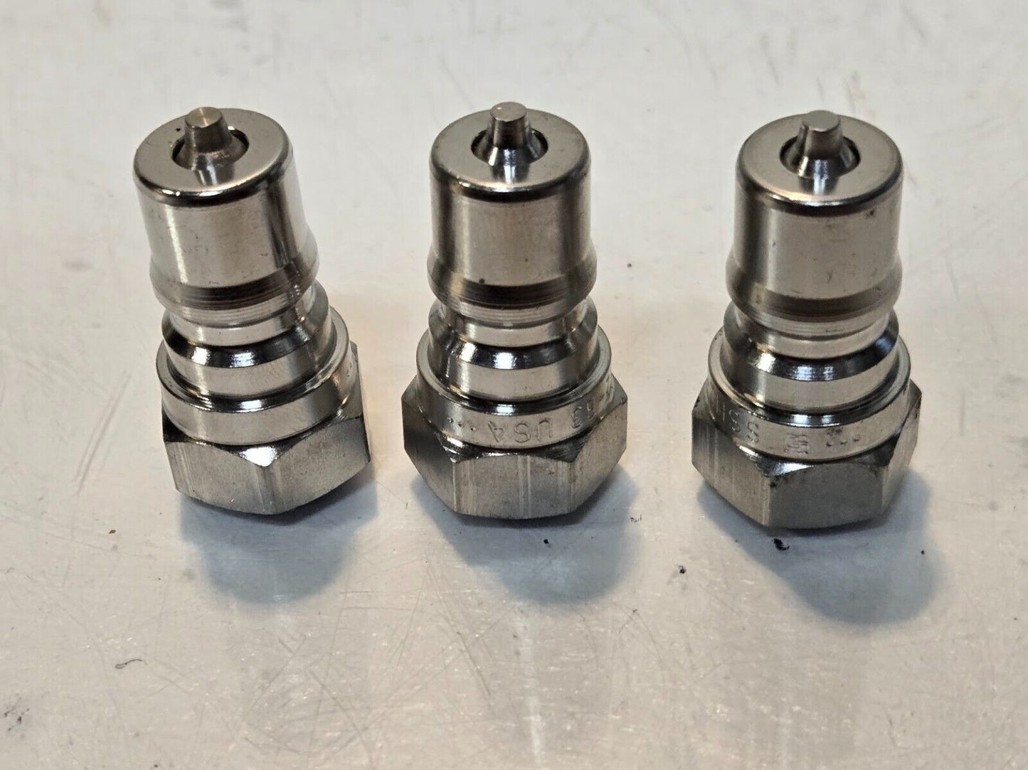 3 Quantity of SSH2-63 1/4" Hydraulic Quick Connect Fittings for Parker (3 Qty)