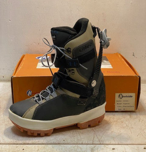 Heelside Boots Model Explorer Color Charcoal/Sand Size 10 Thermal Insulation