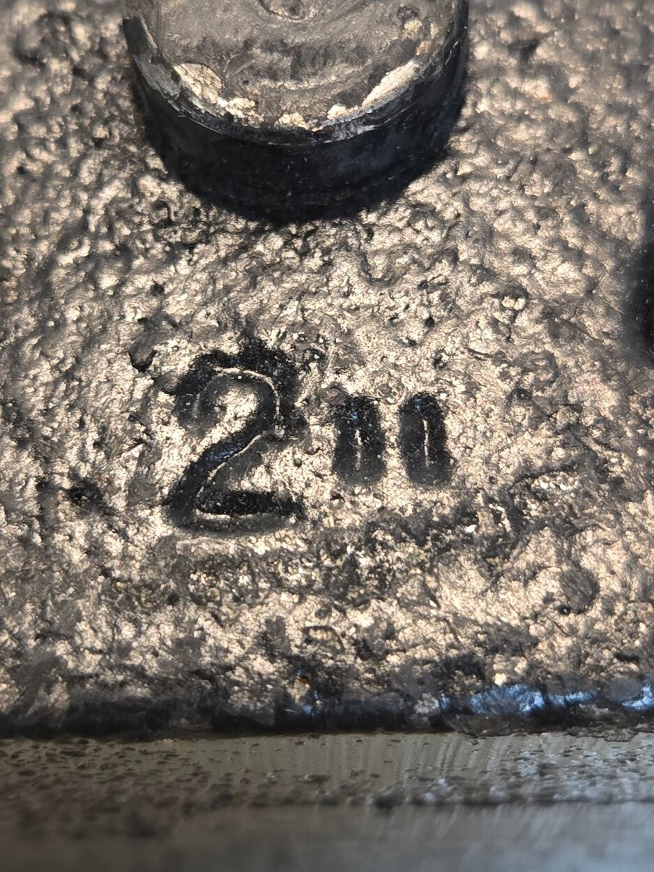 2 Quantity of Cast Iron 2" Lift Blocks 5-11/16" Long 2-3/8" Wide Tapered (2 Qty)
