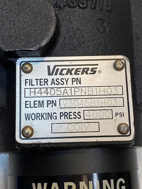 Vickers Filter Assy H4405A1PNB1H03 | V3045B1H03 | 433716