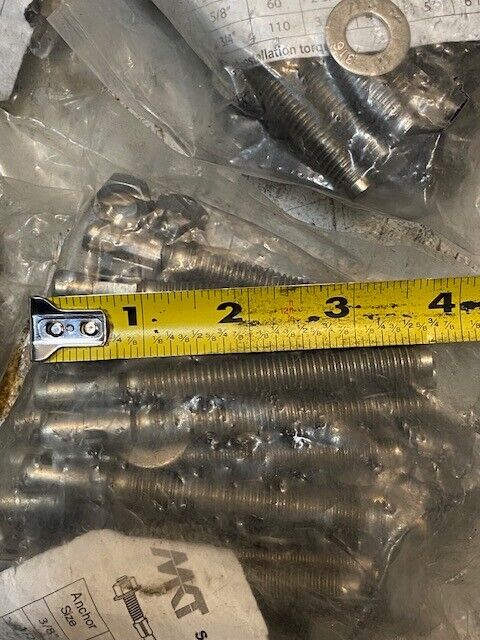 180 Qty of SUP-R-STUD+ 3/8" x 3-3/4" Wedge Anchors B-P98C (180 Qty)