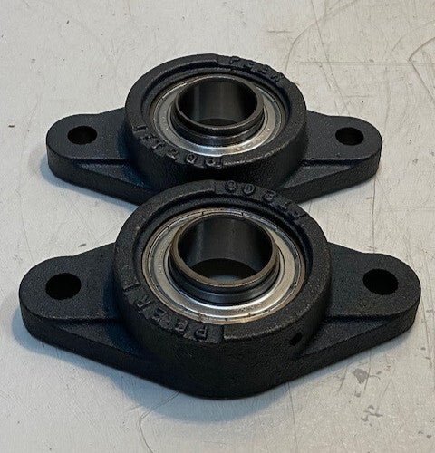 2 Qty of PEER 2-Bolt Flange FT206 Insert Bearing FH206-20 | 31mm Bore (2 Qty)