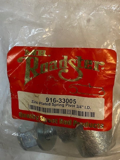 2 Quantity of Mr. Roadster 916-33005 Zinc Plated Spring Pivots 3/4" I.D. (2 Qty)