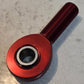 6 Quantity of Red Anodized Aluminum Rod Ends 1/2" Bore 5/8" Thread (6 Qty)