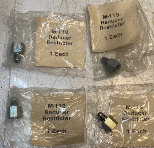 4 Quantity of M-119 Reducer Restricters Steel Gas Fittings (4 Quantity)