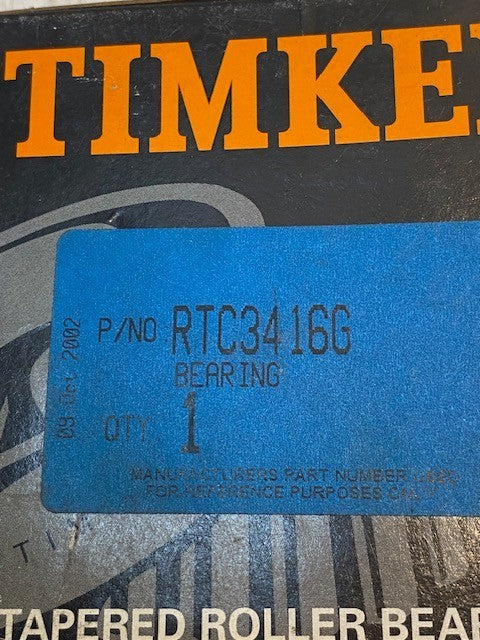 Timken RTC3416G Tapered Roller Bearing and Race Set Land Rover Hub Bearing