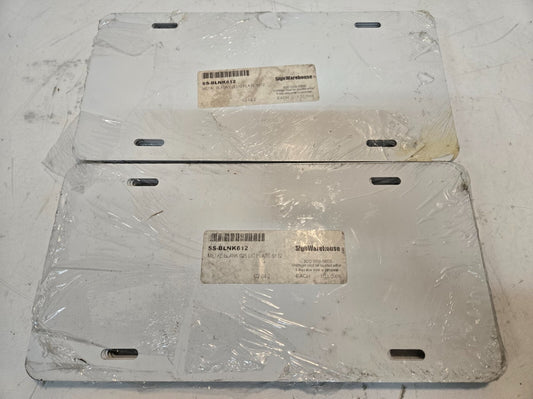 50 Quantity of SS-BLNK612 White License Plate Blanks | 25mil - 6"x12" (50 Qty)