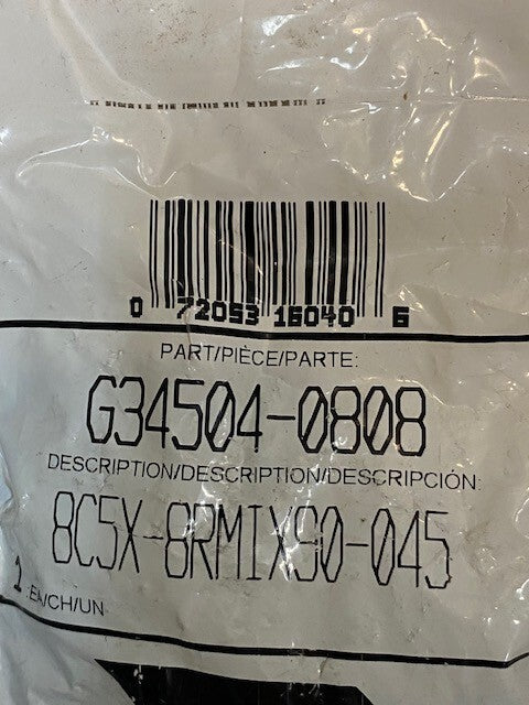 Gates G34504-0808 Hydraulic Coupling Adapter 723701305 | 8C5X-8RMIX90-045