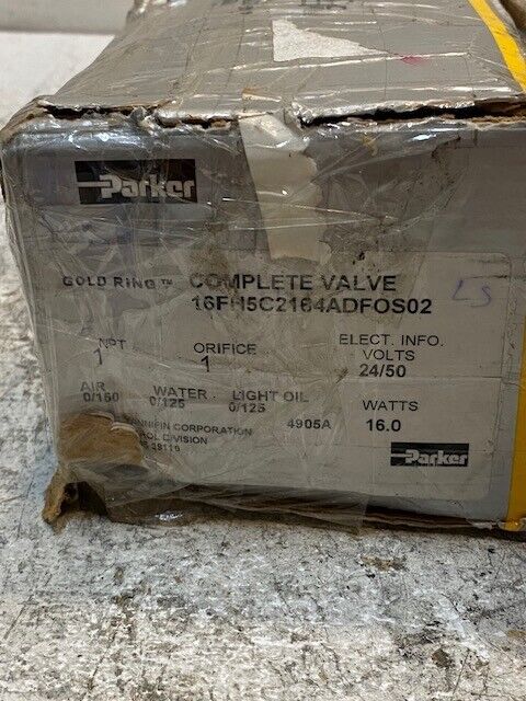 Parker Complete Valve 16FH5C2164ADFOS02 Voltage 24/50 Watts 16.0