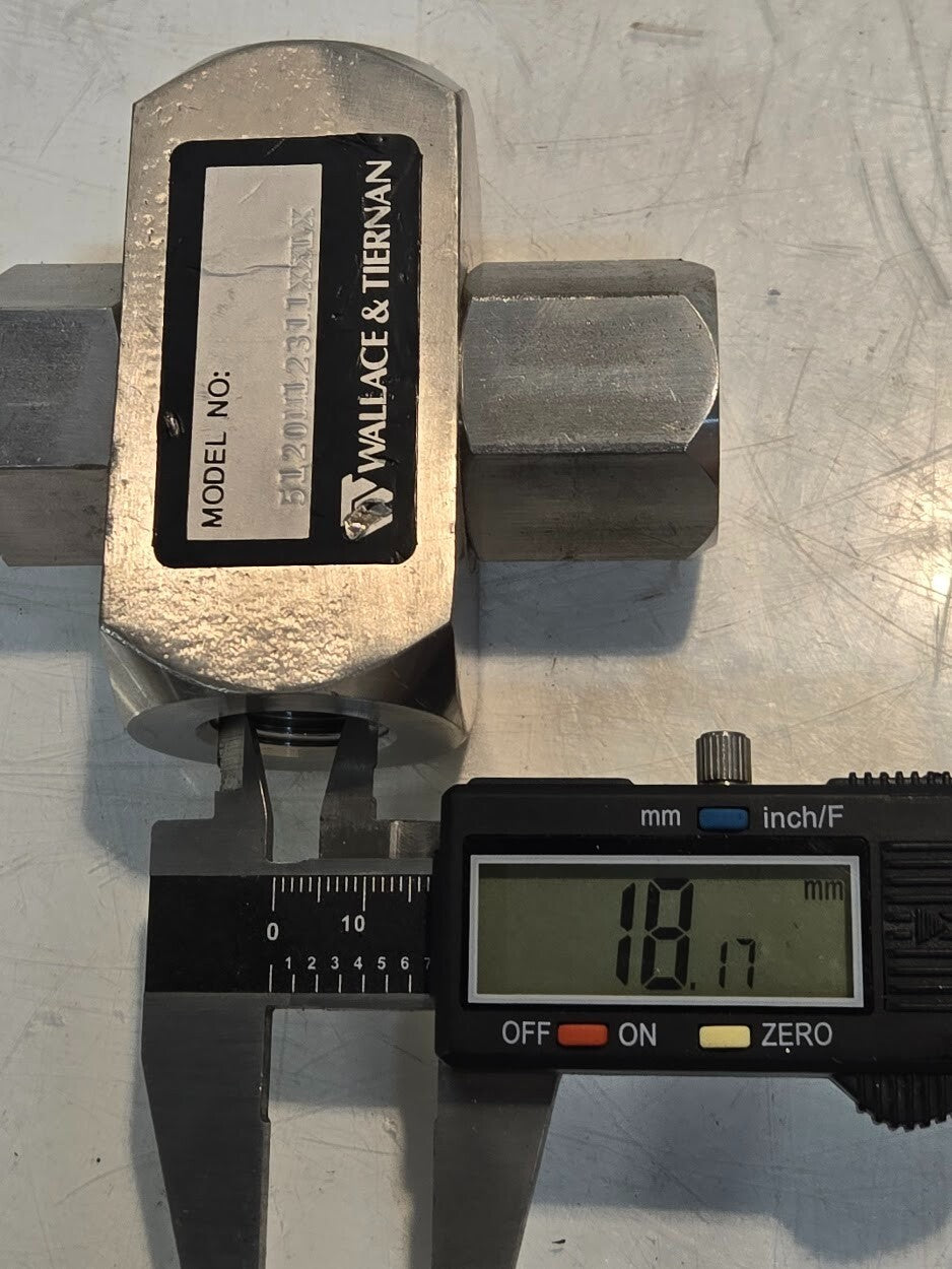 Wallace & Tiernan Armored Purge Meter 5120M12311XXLX | 6 GPH | 1/2" FPT
