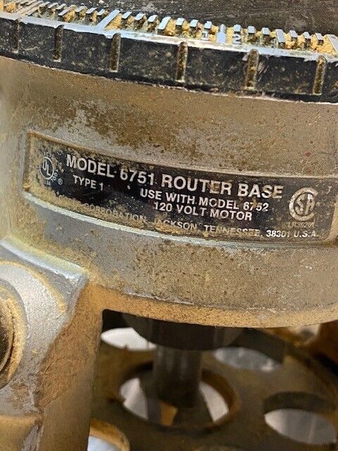 Rockwell Vintage Router Model 6751 Use with Model 6752 | 120V | 106567