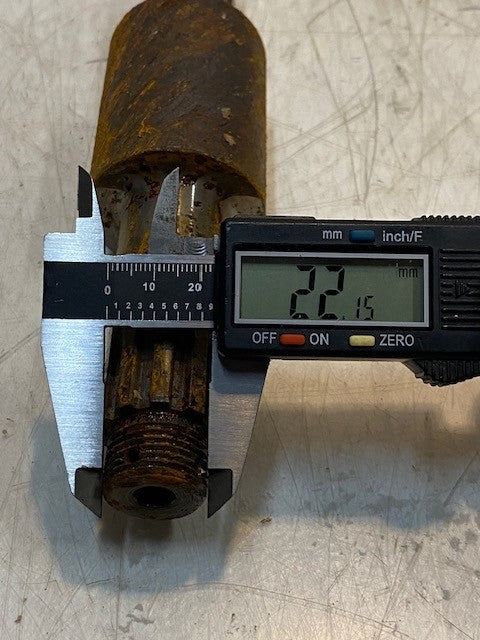 Primary Shaft 8-1/2" Long 22mm Thread 27mm 10-Spline 48mm OD