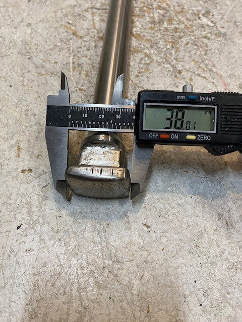 Rectangle-Head Bolt 15-1/2" Long 22mm OD