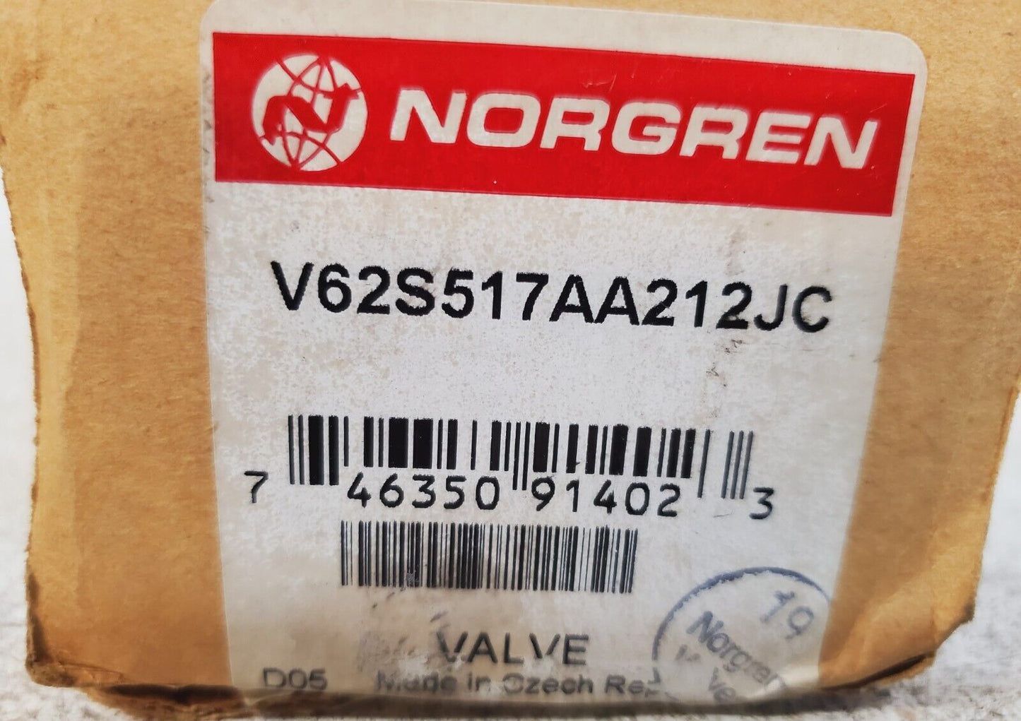 Norgren Valve V62S517AA212JC D05