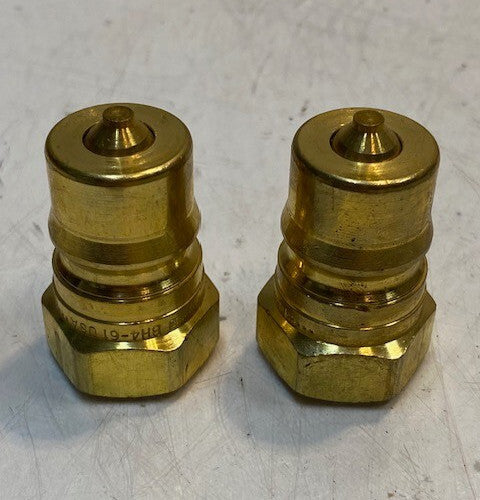 2 Quantity of Parker BH4-61 Valved Hydraulic Quick Connect Nipple (2 Quantity)