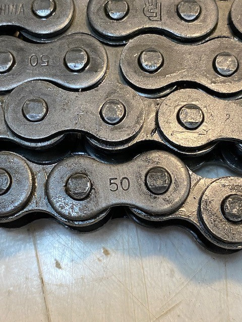 FR 50 China Riveted Roller Chain 66" Long Power Transmission Drive Chain