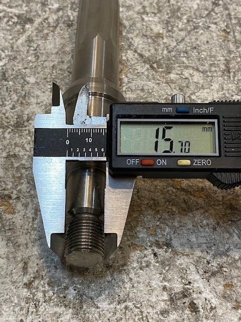 Short Shaft 6-3/4" Long 25mm End 16mm Threaded End 35mm OD