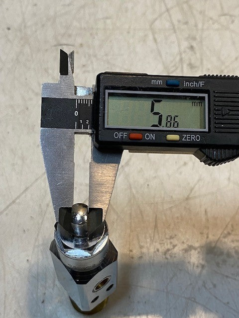 Sherwood Oxygen Valve 988002 CGA870 1299 | 3-3/4" Long 21mm Thread