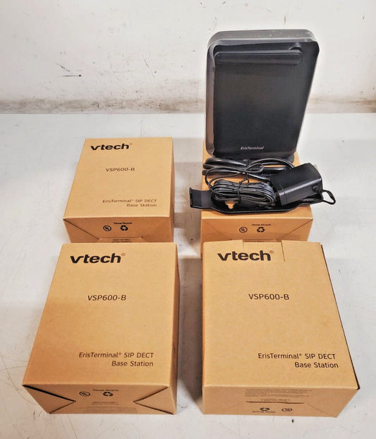 4 Qty of VTECH ErisTerminal SIP Dect Base Stations VSP600-B | C8600002718(4 Qty)