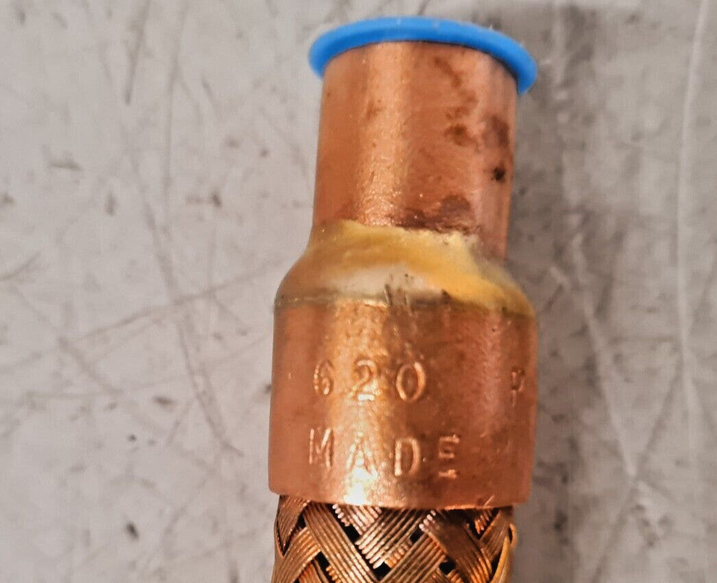 5 Qty. of Packless Vibration Absorber Brass Braid Tube Ferrules VAF-4X7 (5 Qty)