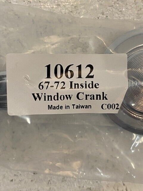 Interior Door Handle Set 10612 | 67-72 Inside Window Crank | 1410J173/1442018S