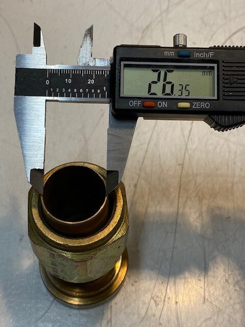 Hydraulic Hose Flange Coupling Fitting 1106-20 | 3-1/2" L 51mm OD 26mm ID